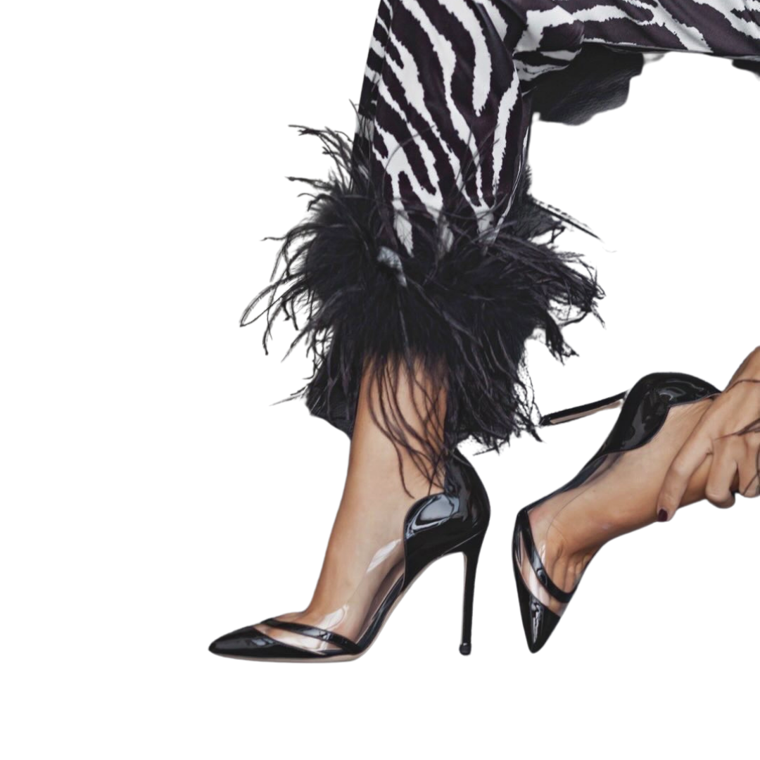 NIHA - GLASS PUMP IN PATENT LEATHER & PVC