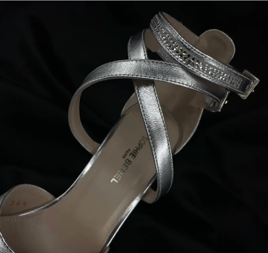 BABE - ESCARPIN MARY-JANE CUIR AGNEAU ARGENTÉ
