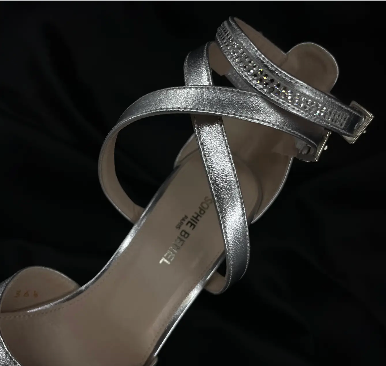BABE - ESCARPIN MARY-JANE CUIR AGNEAU ARGENTÉ